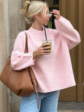 Relaxed Crewneck Knit Sweater