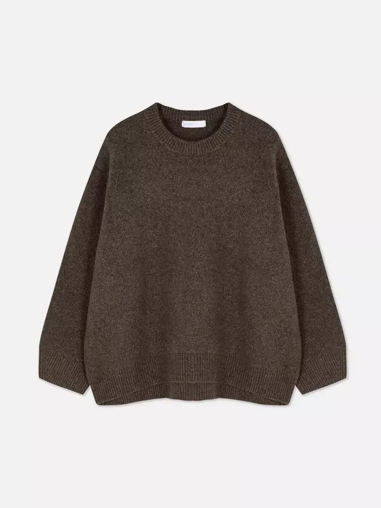 Relaxed Crewneck Knit Sweater