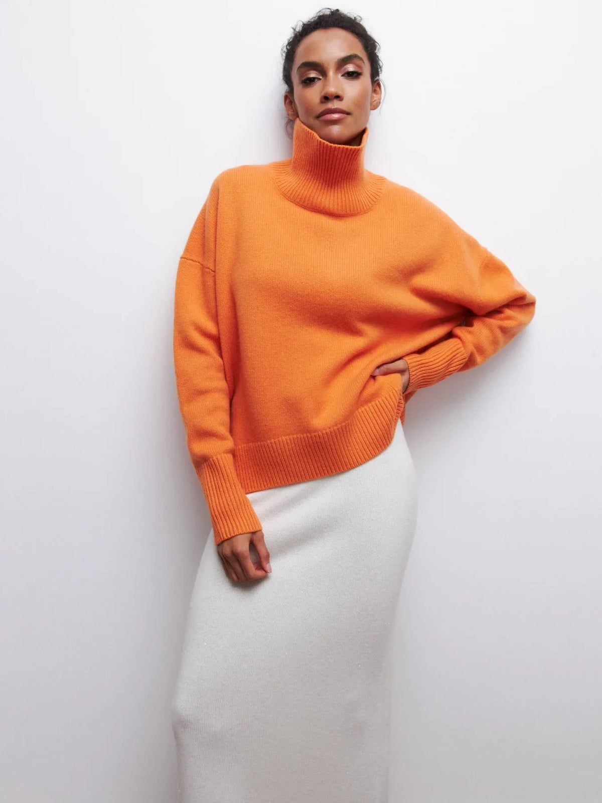Relaxed Crewneck Knit Sweater
