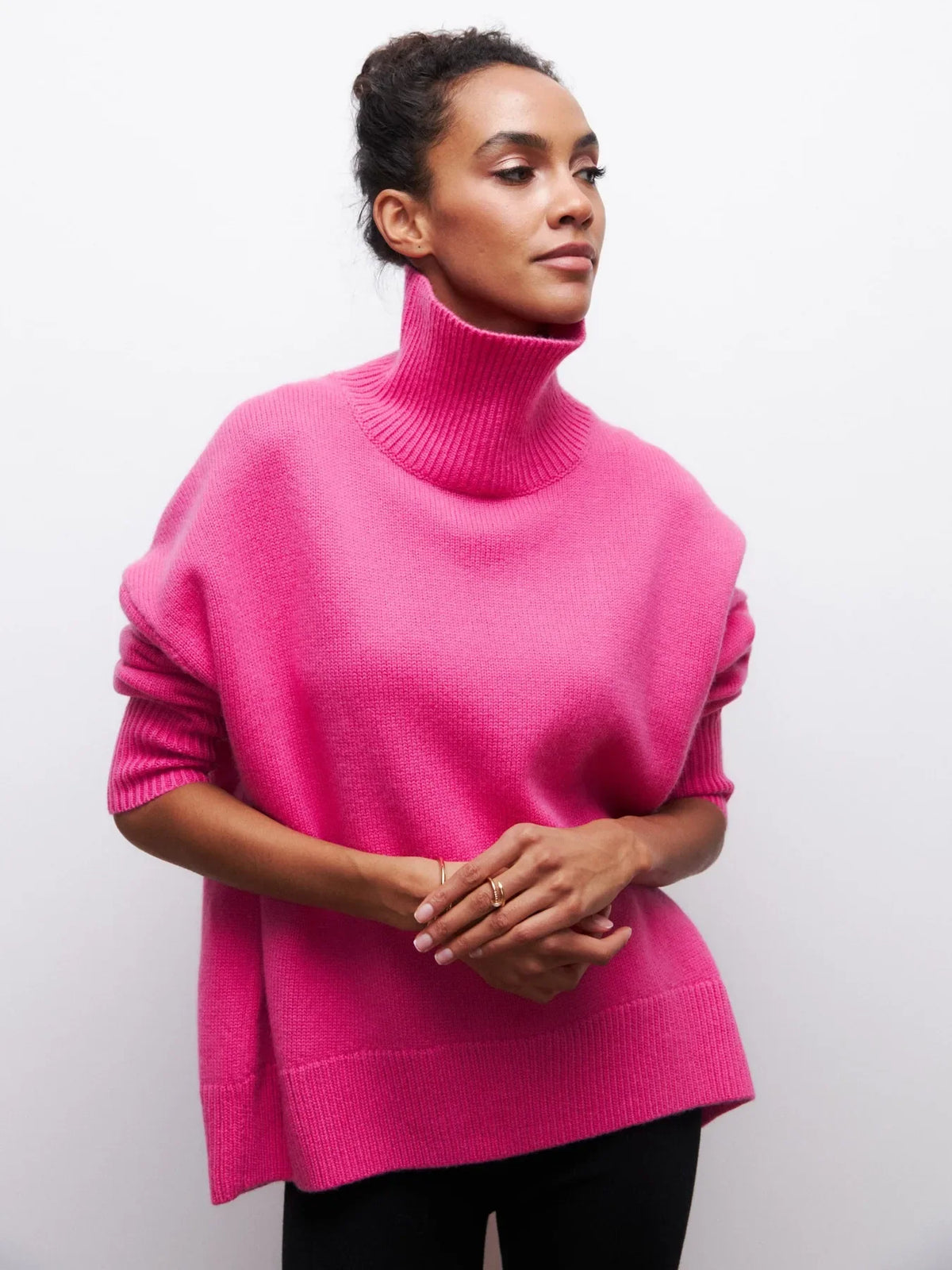 Relaxed Crewneck Knit Sweater